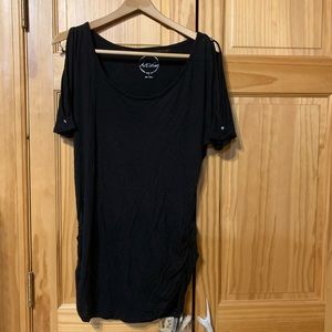 Black dressy Inc cold shoulder top - Large